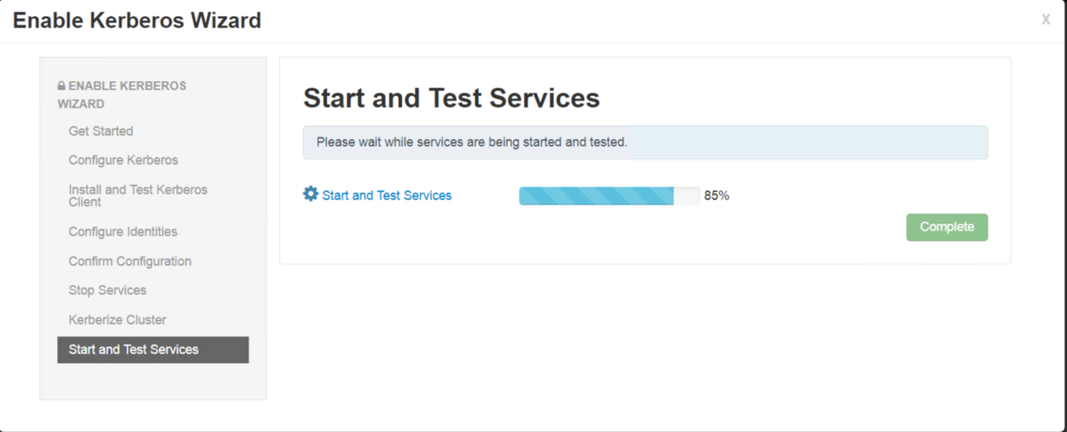 start and test services