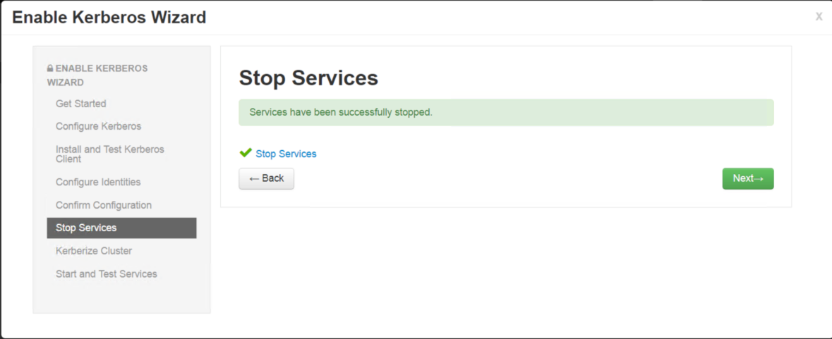 stop services