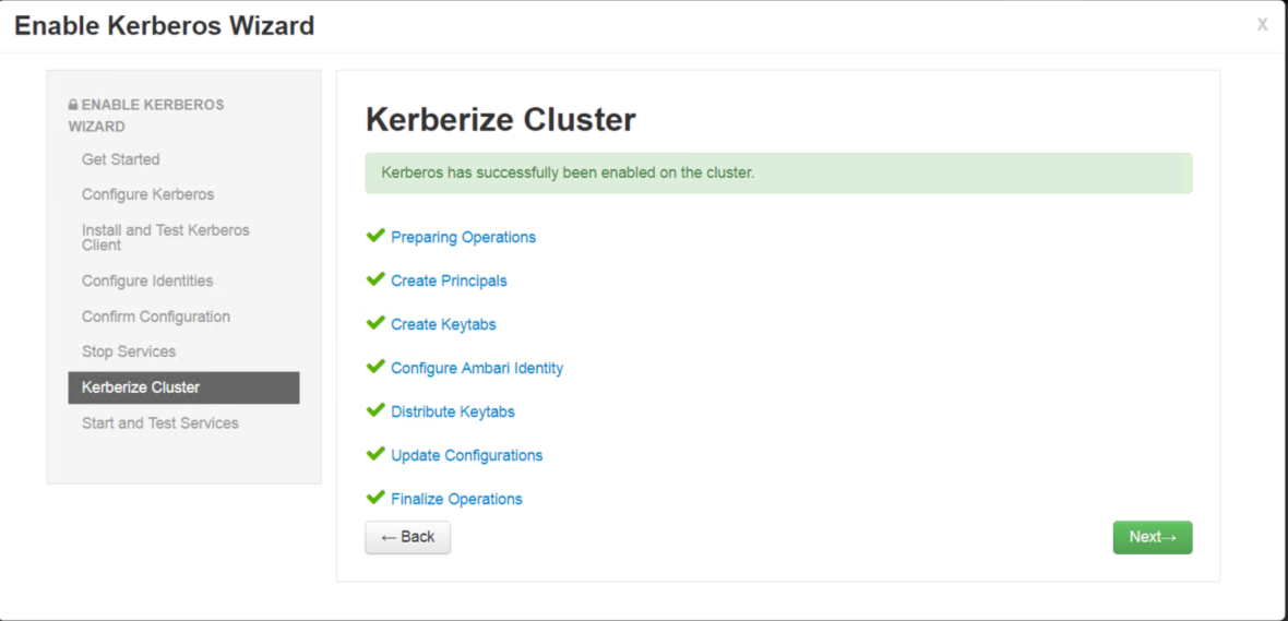 kerberize cluster