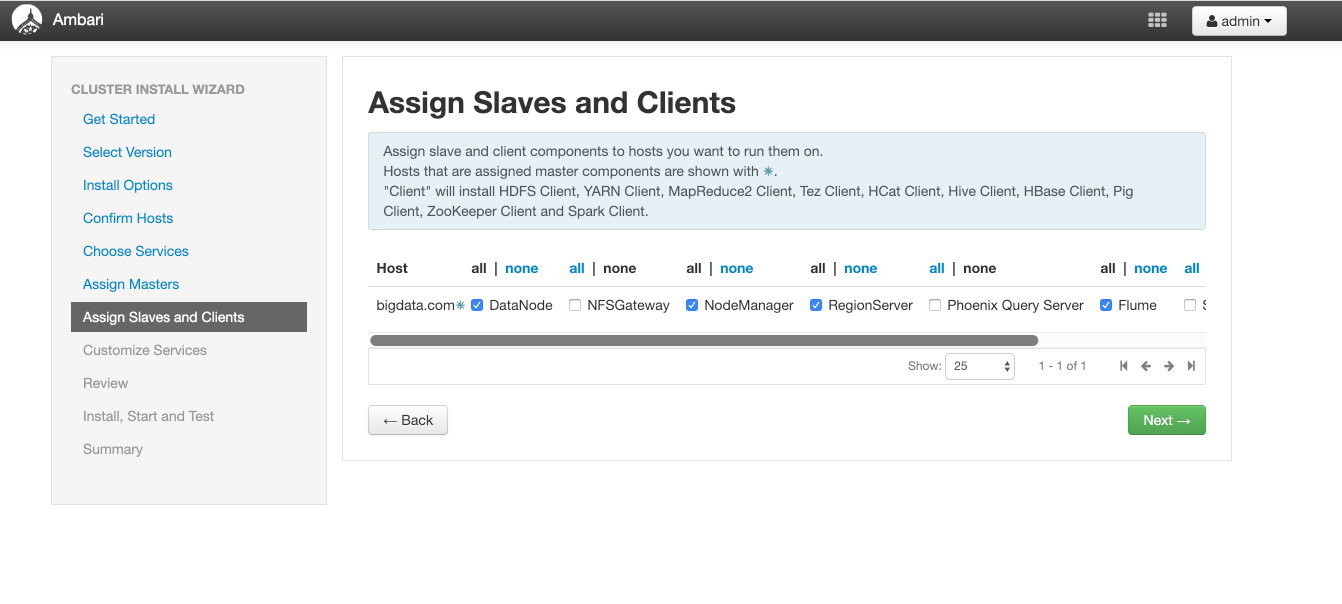 Assign Slaves and Clients