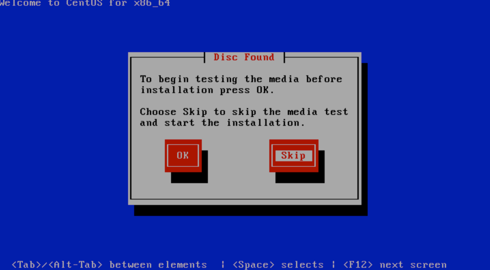 Click "skip" to continue