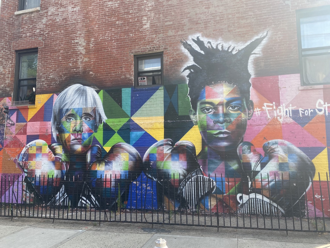 Eduardo Kobra: Fight for Street(Jean-Michel Basquiat and Andy Warhol)